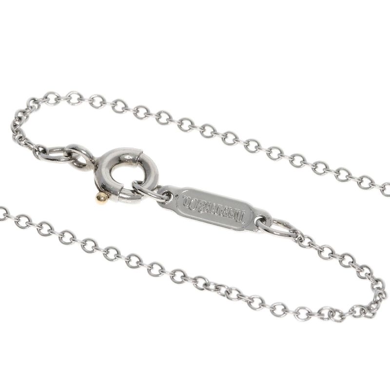 Tiffany & Co Small Cross Diamond Necklace Pt950 Ladies