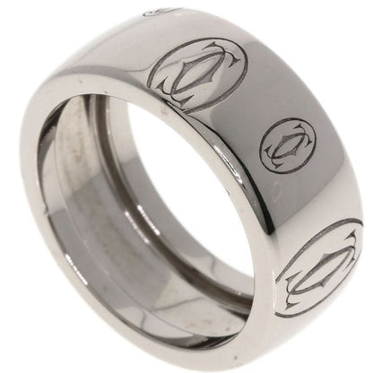 Cartier Happy Birthday #50 Ring - 18K White Gold Ladies