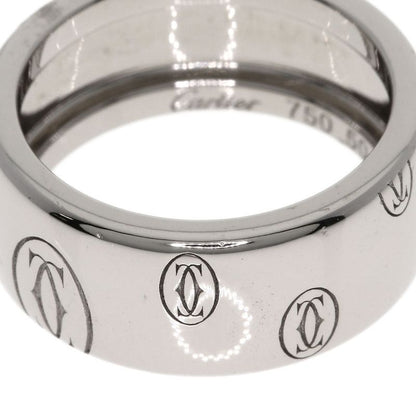Cartier Happy Birthday #50 Ring - 18K White Gold Ladies