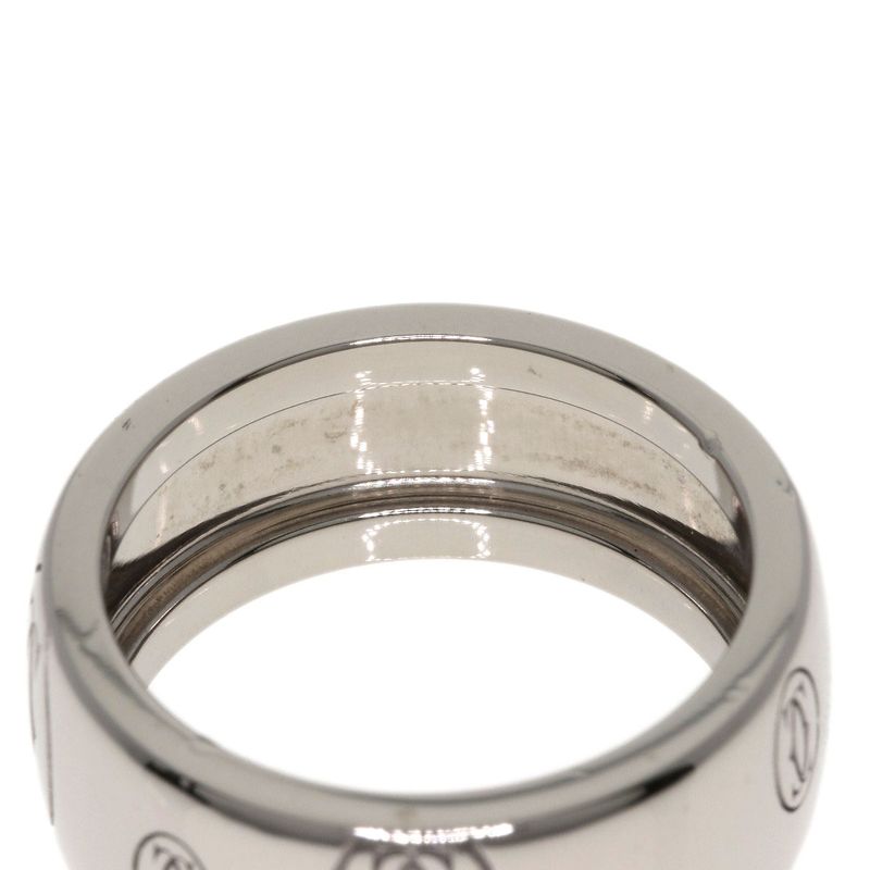 Cartier Happy Birthday #50 Ring - 18K White Gold Ladies