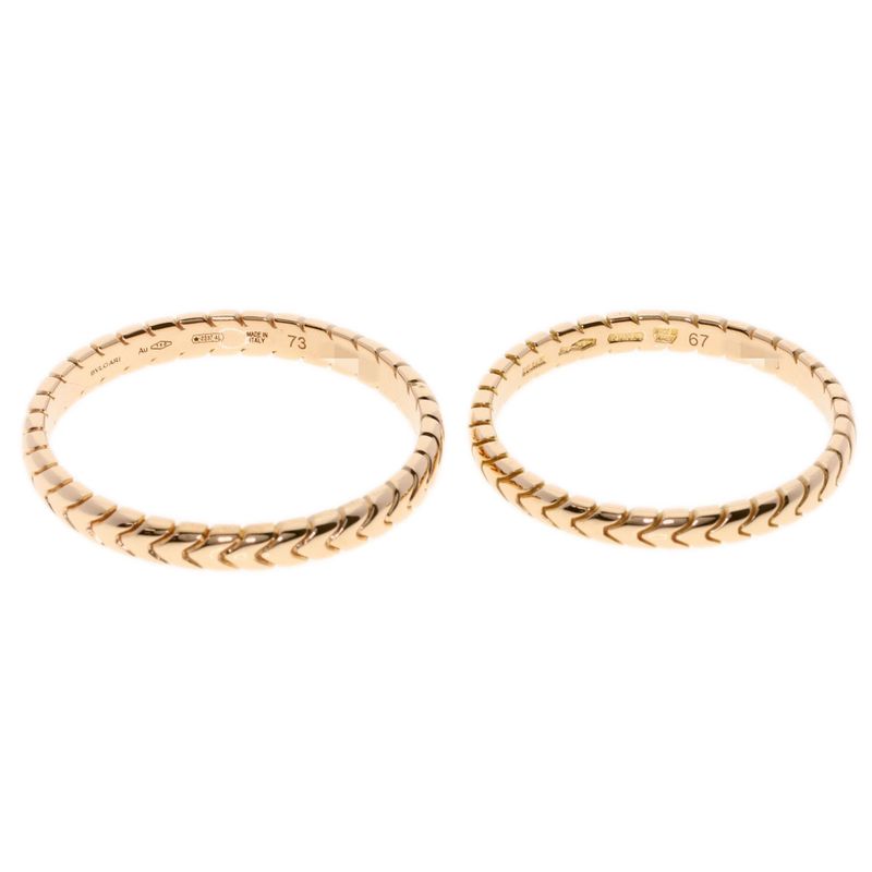 Bvlgari Bulgari Spiga Pear Ring #67 #73 Ring / Rings 18K Pink Gold Ladies