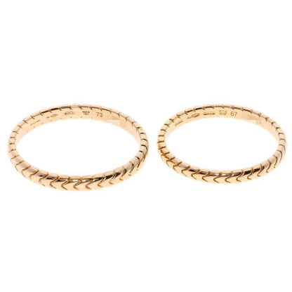 Bvlgari Bulgari Spiga Pear Ring #67 #73 Ring / Rings 18K Pink Gold Ladies