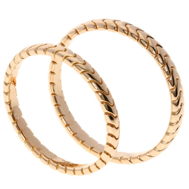 Bvlgari Bulgari Spiga Pear Ring #67 #73 Ring / Rings 18K Pink Gold Ladies