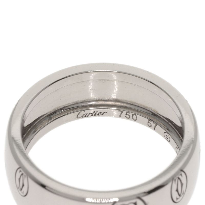 Cartier Happy Birthday LM #57 Ring 18K White Gold Ladies