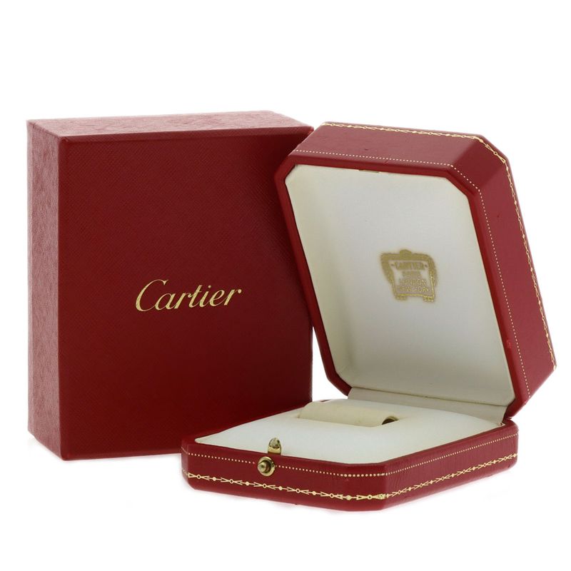 Cartier Happy Birthday LM #57 Ring 18K White Gold Ladies