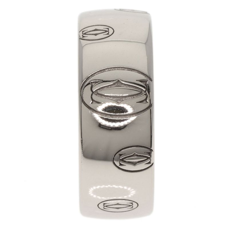 Cartier Happy Birthday LM #57 Ring 18K White Gold Ladies
