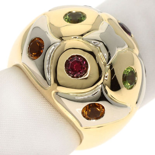 Bvlgari Bulgari Lotto Peridot Rhodolite Garnet Citrine Ring 18K Yellow Gold