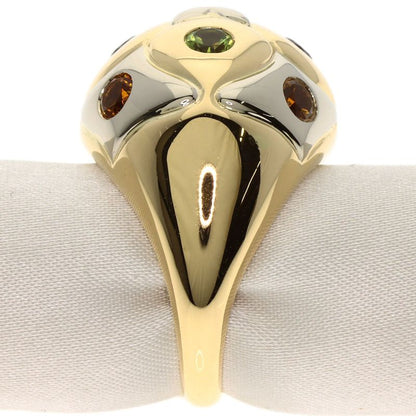 Bvlgari Bulgari Lotto Peridot Rhodolite Garnet Citrine Ring 18K Yellow Gold