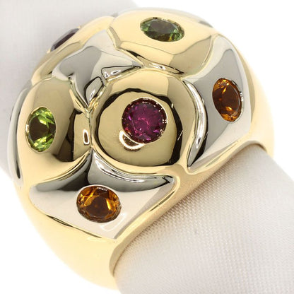 Bvlgari Bulgari Lotto Peridot Rhodolite Garnet Citrine Ring 18K Yellow Gold