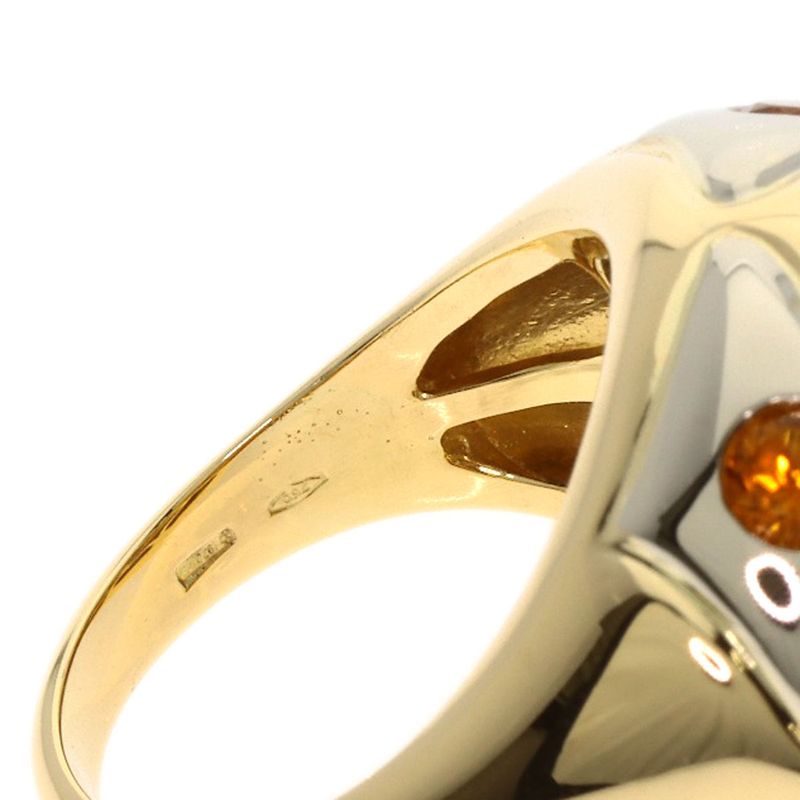 Bvlgari Bulgari Lotto Peridot Rhodolite Garnet Citrine Ring 18K Yellow Gold