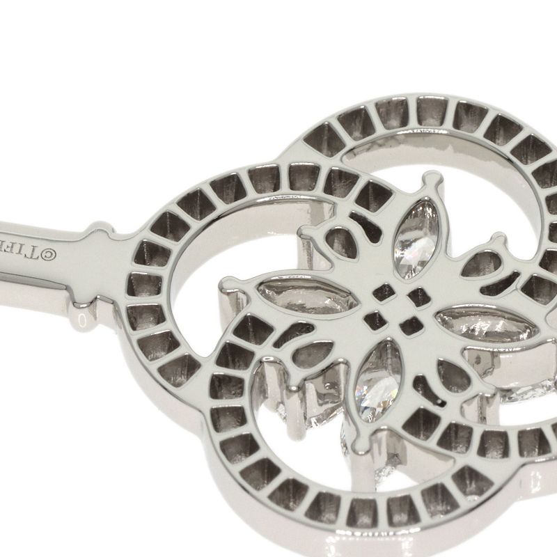 Tiffany & Co Bigtoria Key Diamond Necklace Pt950 Ladies