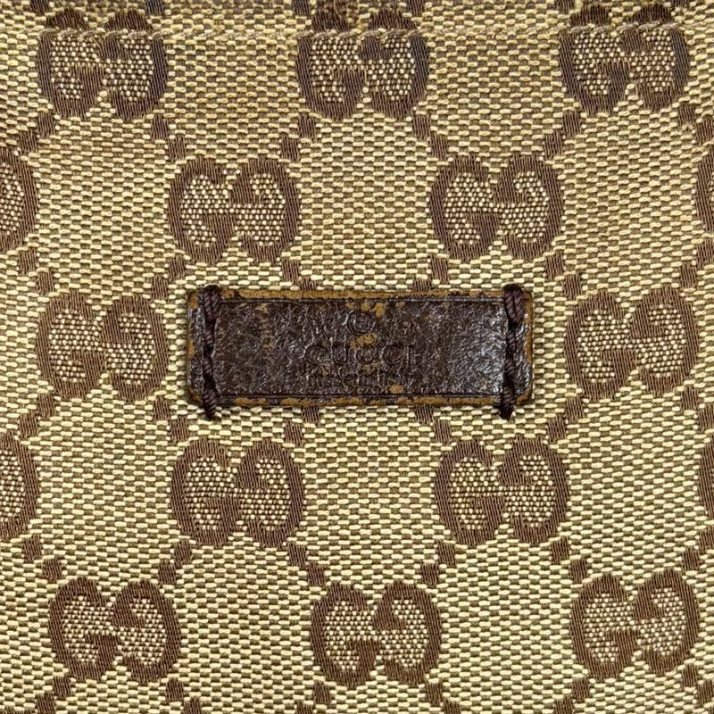 Gucci Sherry Line Mini Tote Bag Mini Handbag Brown GG Canvas