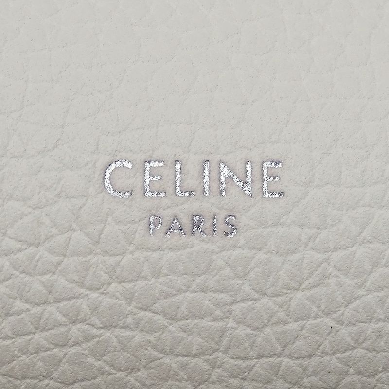 Celine Bag Women's Brand Handbag Shoulder Bag 2way Calf Big Bag Small Ivory
