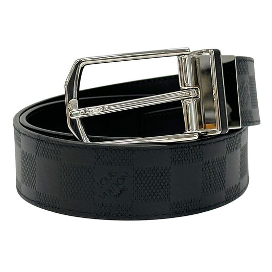 Louis Vuitton Belt Damier Infini Men's Brand Santur Scuff N'dah Reversible Onyx