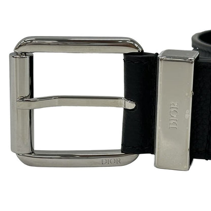 Dior Belt Men's Brand Leather Black 4333 Black Simple None Land Suit Business