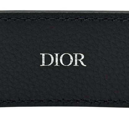 Dior Belt Men's Brand Leather Black 4333 Black Simple None Land Suit Business
