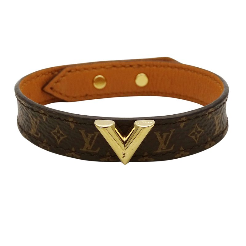 Louis Vuitton Bracelet Women's Brand Monogram Leather Bracelet - Escential V