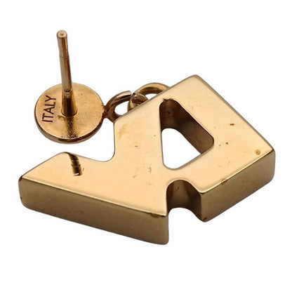 Louis Vuitton Earrings Women's Branded Metal Bucleureuse Love Letters Gold