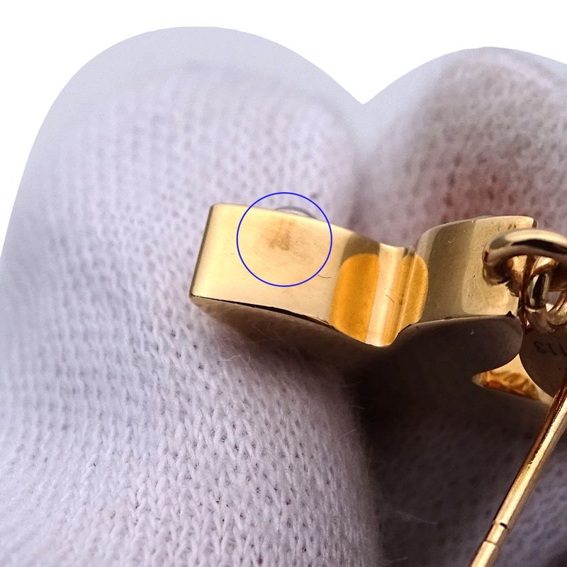 Louis Vuitton Earrings Women's Branded Metal Bucleureuse Love Letters Gold