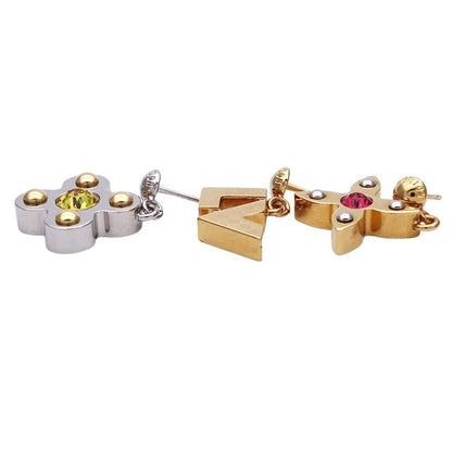 Louis Vuitton Earrings Women's Branded Metal Bucleureuse Love Letters Gold
