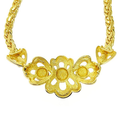 Christian Dior GP Rhinestone Flower Necklace Women 494061 Necklace