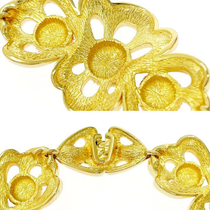 Christian Dior GP Rhinestone Flower Necklace Women 494061 Necklace