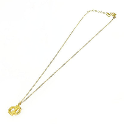 Christian Dior GP Rhinestone CD Logo Necklace Women 493422 Necklace