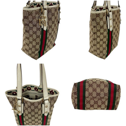 Gucci Sherry Line Mini Tote Handbag In GG Canvas Brown