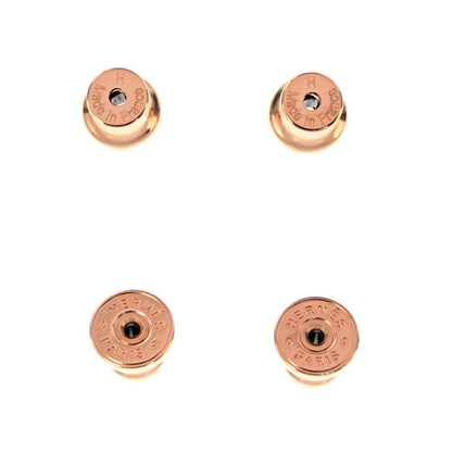Hermes Earrings Pop Ash Cabas Le Pair Beauty Pink Rosegold Hardware