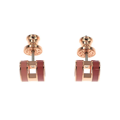 Hermes Earrings Pop Ash Cabas Le Pair Beauty Pink Rosegold Hardware