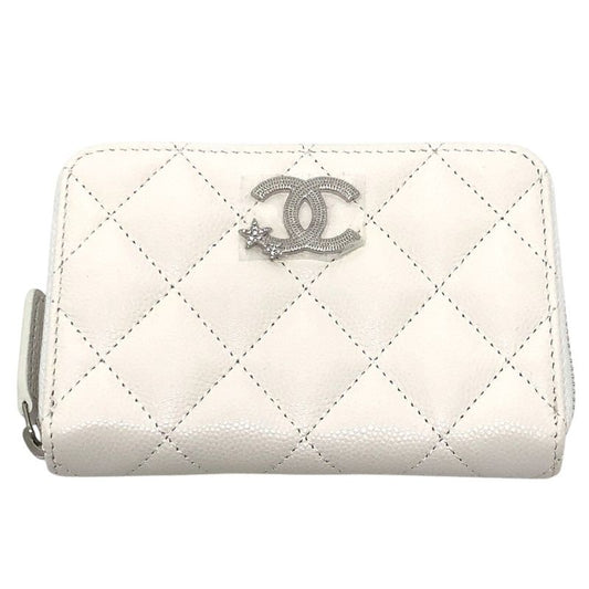 Chanel Star Coco Mark Ap3728 Caviar Skin White