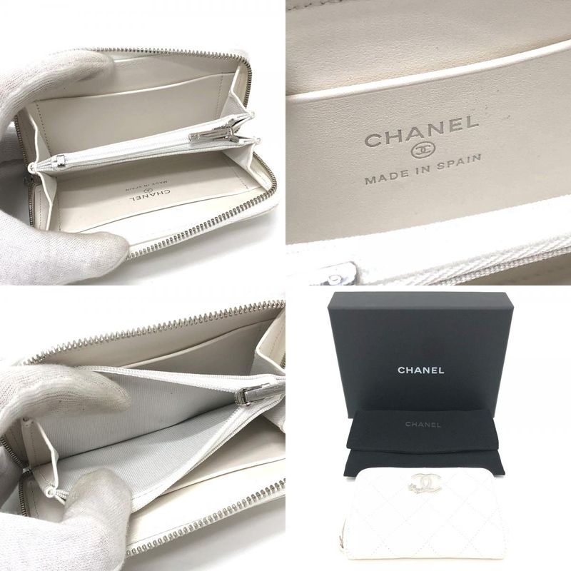 Chanel Star Coco Mark Ap3728 Caviar Skin White