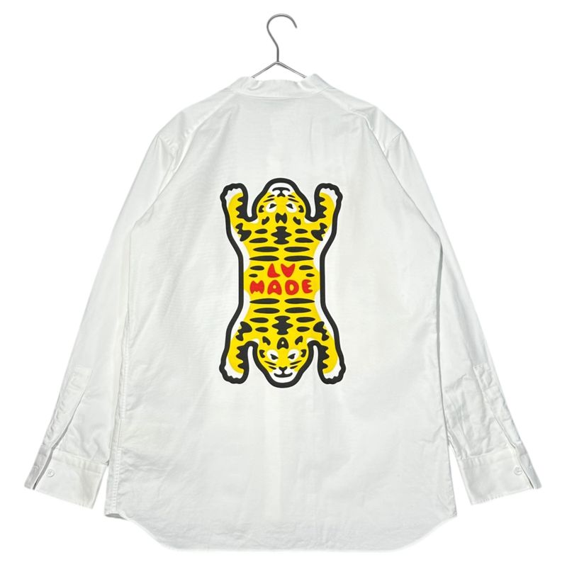 Louis Vuitton × Nigo 22ss Printed Tiger Mandarin Collar Long Sleeve Shirt