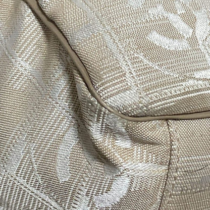 Chanel New Travel Line Boston Bag Beige And Ivory Main Item No Lock Leather