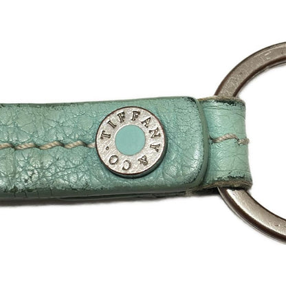 Tiffany & Co Key Holder (charm ) Snap Loop Key Chain Tiffany & Co Blue Leather