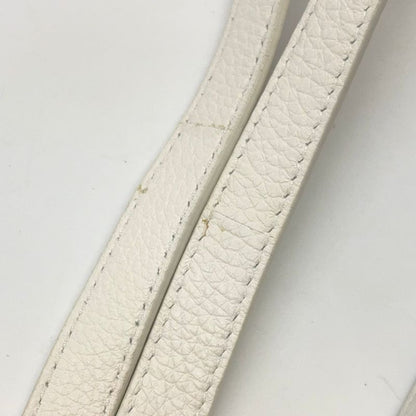 Bottega Veneta Mount Leather White Shoulder Bag Gold