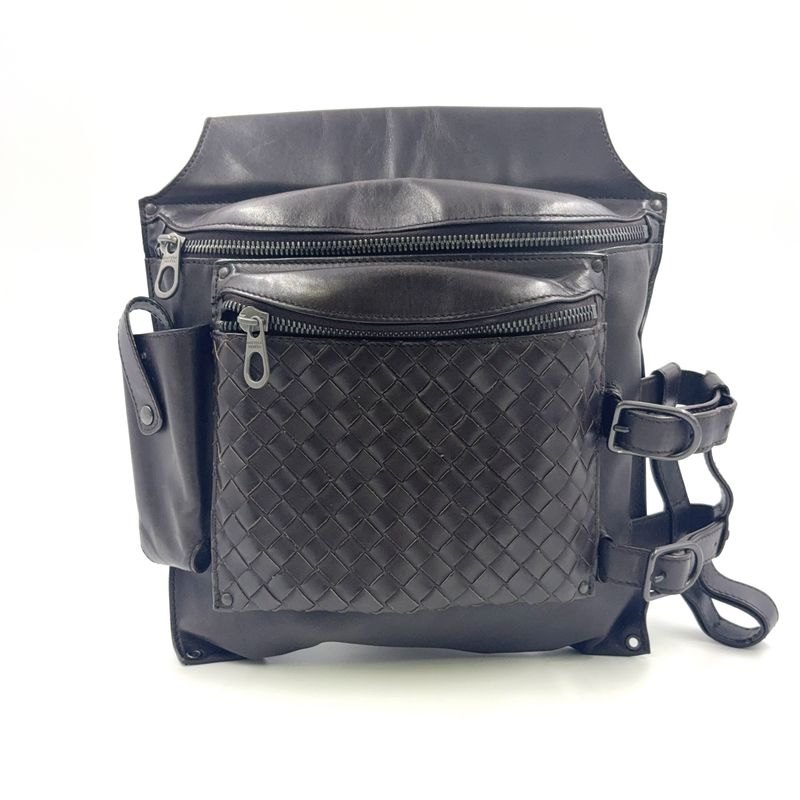 Bottega Veneta Intrecciato Leather Brown Body Bag 121604v46512040