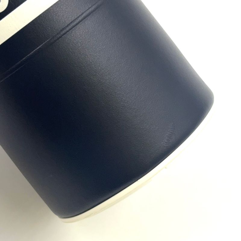 Christian Dior Vibe Bottle Holder Shoulder Leather Black Handbag Silver