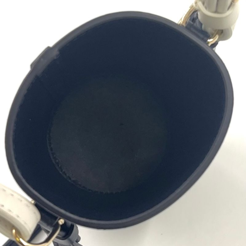 Christian Dior Vibe Bottle Holder Shoulder Leather Black Handbag Silver