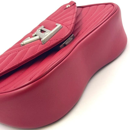Louis Vuitton New Wave Chain Bag PM Leather Red Shoulder Bag Silver M51930