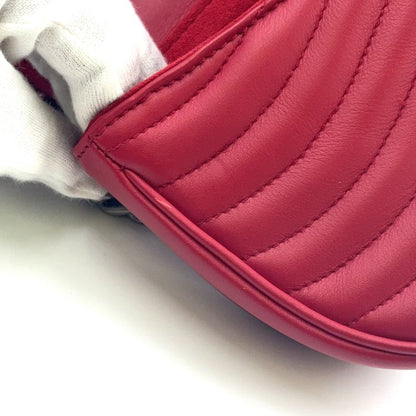 Louis Vuitton New Wave Chain Bag PM Leather Red Shoulder Bag Silver M51930