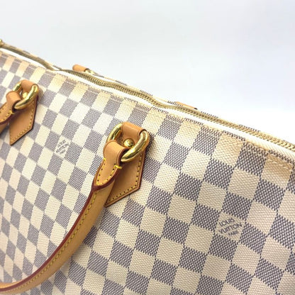 Louis Vuitton Saleya MM Damier Azure Damier Azure Leather × PVC White Tote Bag