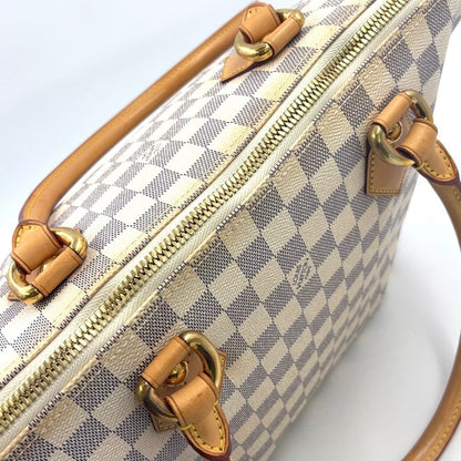 Louis Vuitton Saleya MM Damier Azure Damier Azure Leather × PVC White Tote Bag