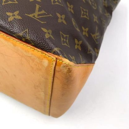 Louis Vuitton Cabas Mezzo Monogram Leather × PVC Brown Tote Bag Gold M51151