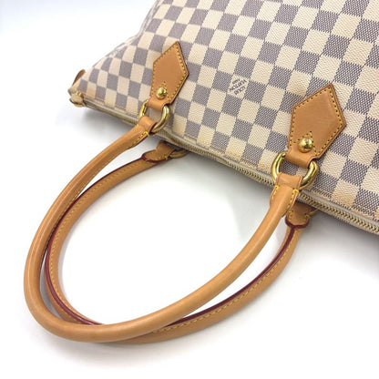 Louis Vuitton Saleya MM Damier Azure Damier Azure Leather × PVC White Tote Bag