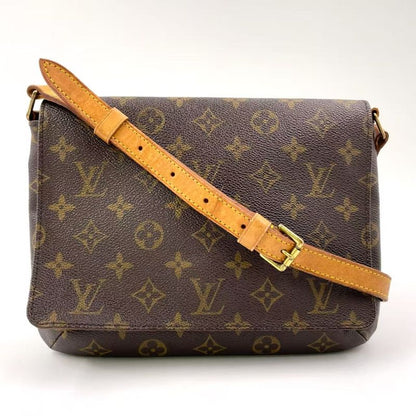 Louis Vuitton Musette Tango Short Strap Monogram Leather × PVC Brown Shoulder