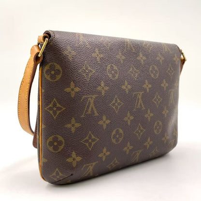 Louis Vuitton Musette Tango Short Strap Monogram Leather × PVC Brown Shoulder