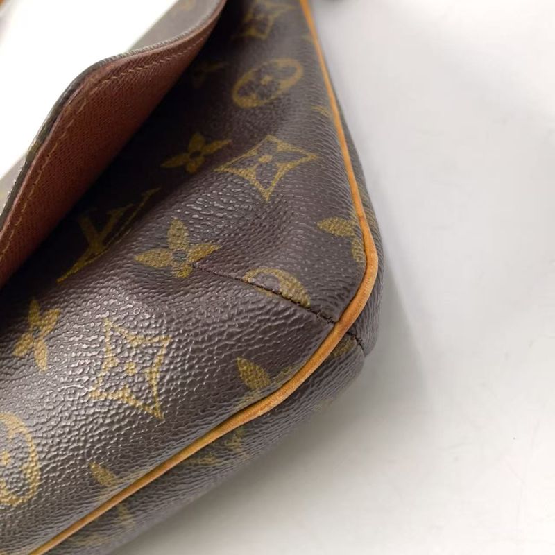 Louis Vuitton Musette Tango Short Strap Monogram Leather × PVC Brown Shoulder