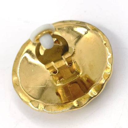 Chanel Coco Mark Matelasse GP Gold Earrings