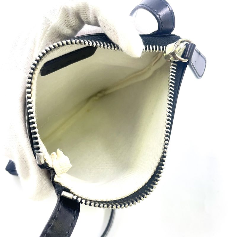 Bvlgari Logomania Leather And Canvas Black Shoulder Bag